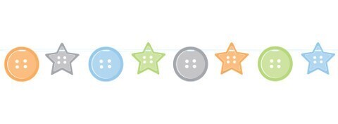 Banner-Ribbon-Cute as a Button-1pkg-6ft