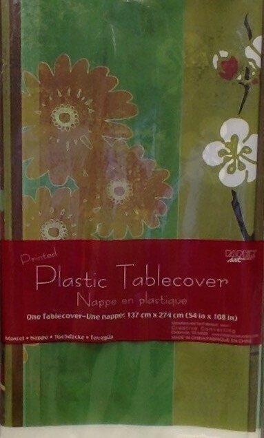 Tablecover-Rectangle-Batik Blossom-54&#39;&#39;x108&#39;&#39;-Plastic (Discontinued)