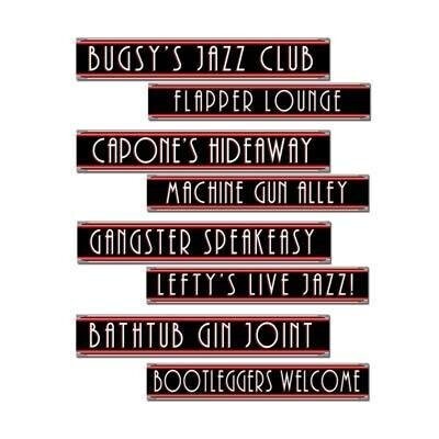 Cutouts-Gangster Street Signs-4pkg-24&quot;
