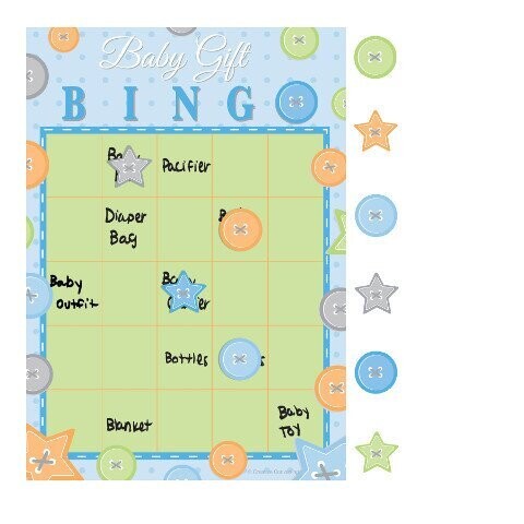 Bingo Game-Cute as a Button Boy-1pkg