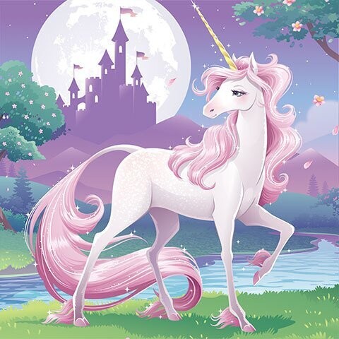 Beverage Napkins - Unicorn Fantasy