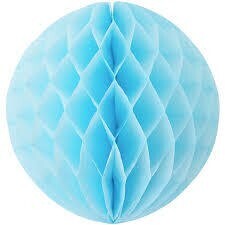 Honeycomb Ball-Light Blue-Paper-8&#39;&#39;