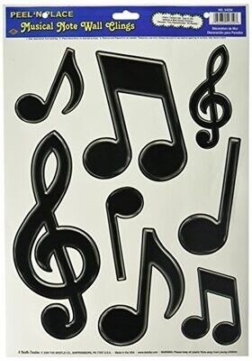Wall Clings-Musical Notes