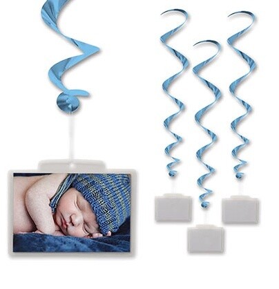 Danglers-Plastic Pocket-Light Blue-3pkg-3.4ft