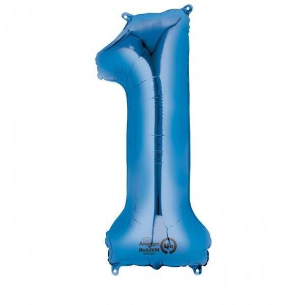 Foil Balloon - Blue #1 - 13&quot;x34&quot;