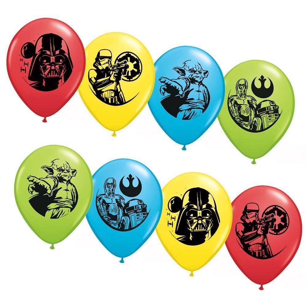 Latex Balloons-Star Wars-6pkg-12&quot;