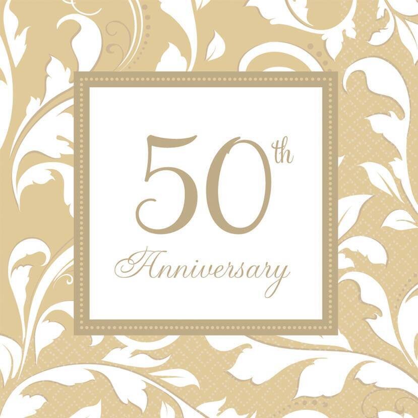Napkins-LN-50th Anniversary-16pk-2ply - Discontinued