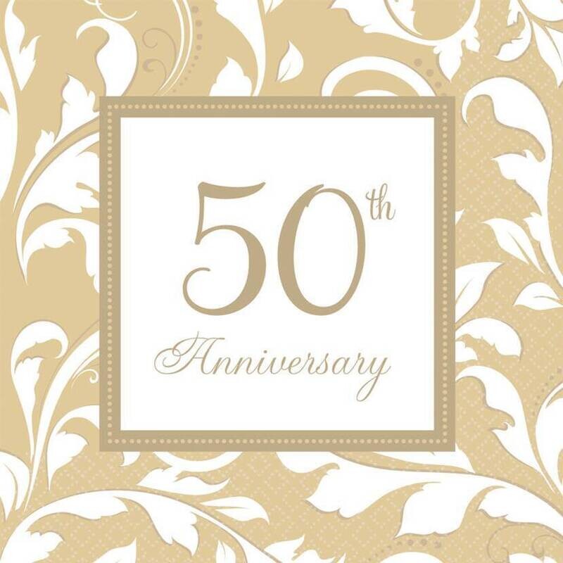 Napkins-LN-50th Anniversary-16pk-2ply - Discontinued