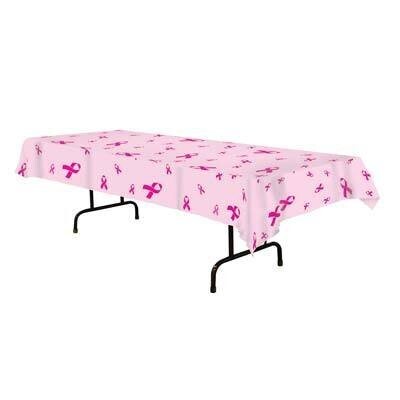 Tablecover-Rectangle-Pink Ribbons-54&#39;&#39;x108&#39;&#39;-Plastic