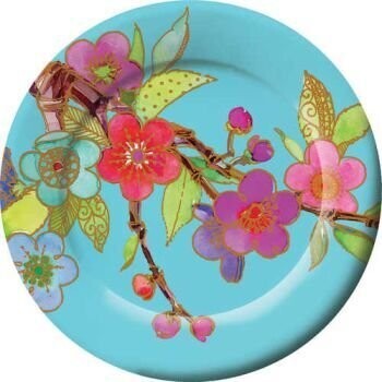 Plates-LN-Jeweled Branches-8pkg-Paper (Discontinued/Final Sale)