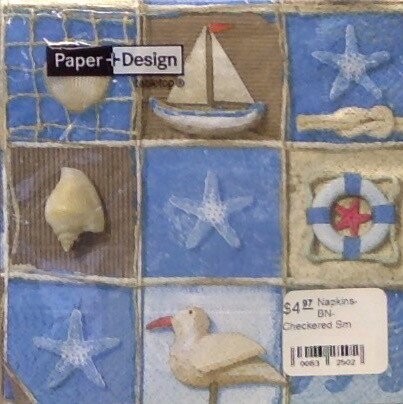 Napkins-BEV-By the Sea-20pkg-3ply (Discontinued)