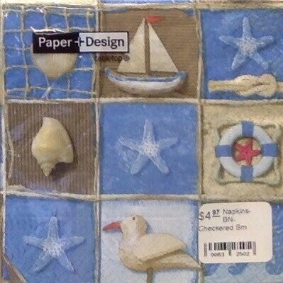 Napkins-BEV-By the Sea-20pkg-3ply (Discontinued)