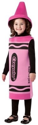 Costume-Pink Crayola-Kids Standard