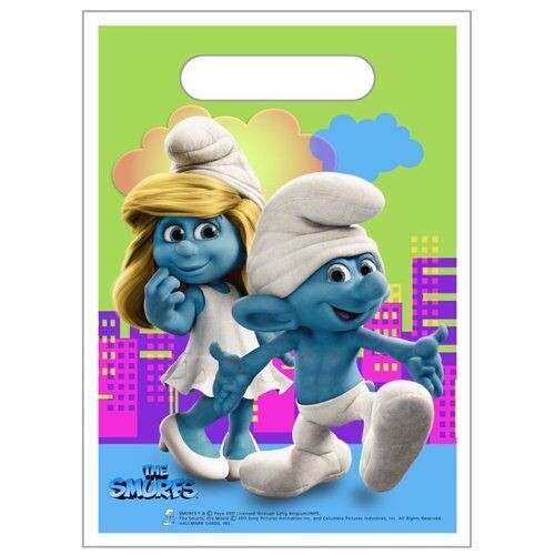 Loot Bags-Smurf-8pk