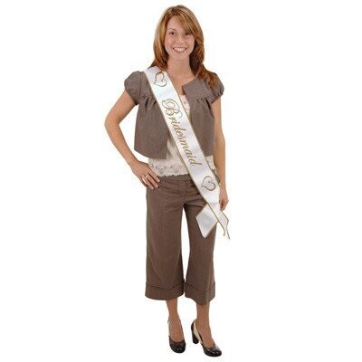 Satin Sash- Bridesmaid (33&quot;x4&quot;)