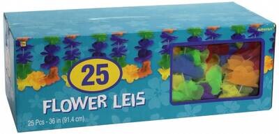 Lei-Assorted colour-Fabric-25 pk/36&quot;
