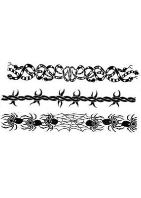 Temporary Tattoos-Assorted Designs-3 Sheets