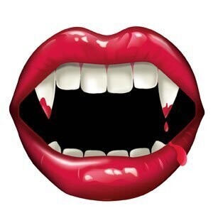 Cutouts-Halloween-Fangtastic Lips &amp; Fangs-10.5&#39;&#39;