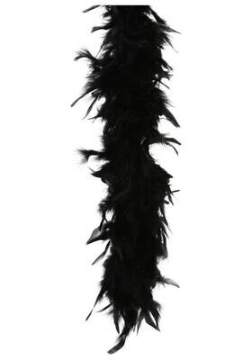 Costume Accessory-Black Fashion Boa-1pkg-6ft