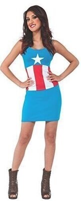 Costume-American Dream Shirt with Cape-Adult Large