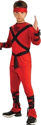 Costume-Red Ninja-Kids Small
