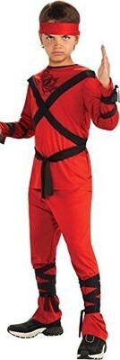 Costume-Red Ninja-Kids Small