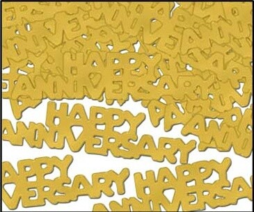 Confetti-Gold Happy Anniversary-14g