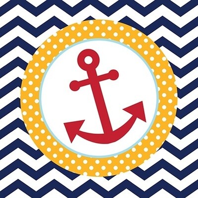 Napkins-LN-Ahoy Matey-18pkg-2ply - Discontinued