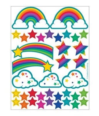 Stickers-Glitter-Rainbow-2 Sheets