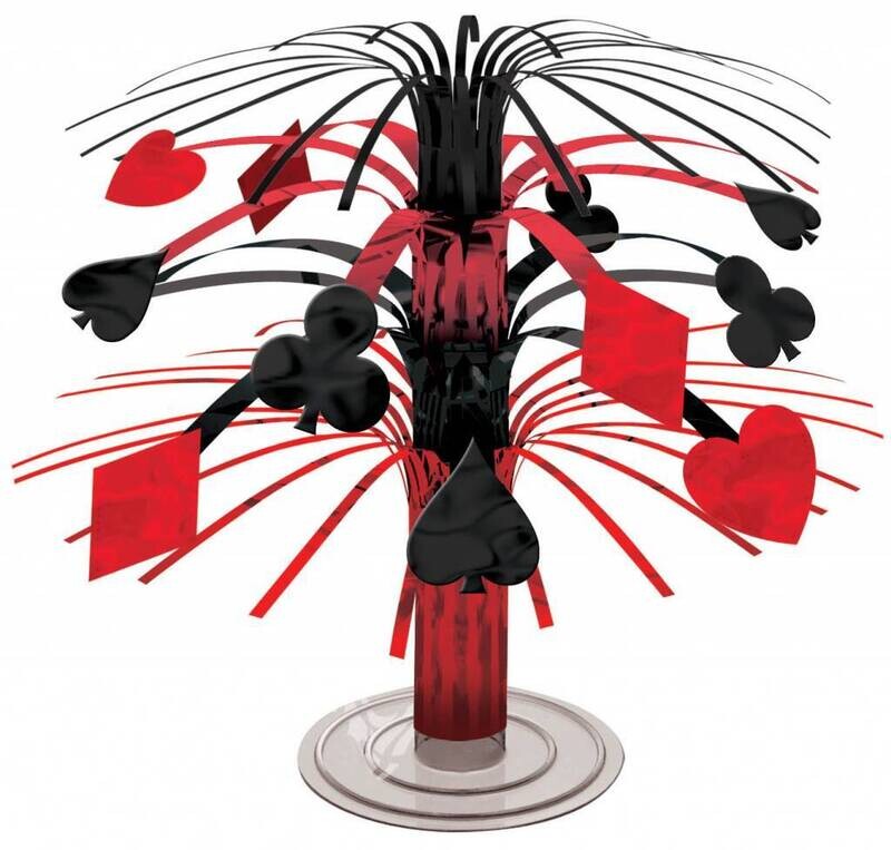 Cascade Centerpiece-Cards - Casino-7.5&#39;&#39;