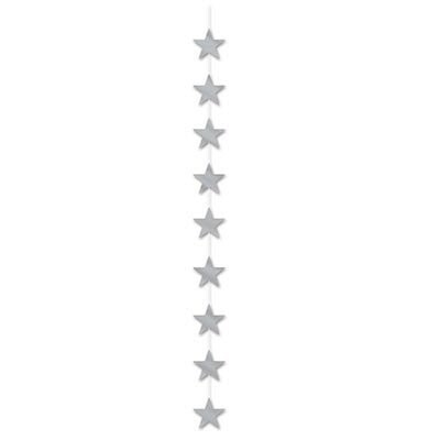 Hanging Stringer-Silver Stars-1pkg-6.6ft