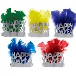 Tiara-New Year-Feather &amp; Paper