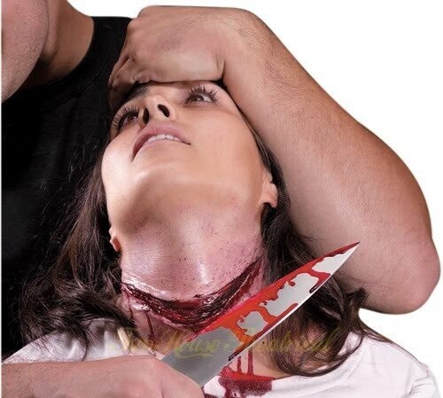 Costume Accessory-Slit Throat Effect-1pkg