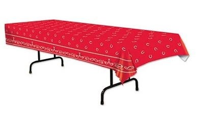 Tablecover-Rectangle-Red Bandana-4.5ftx9ft-Plastic