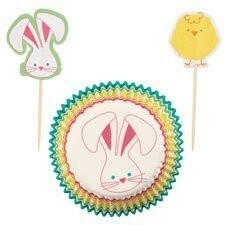 Baking Cups &amp; Picks-Easter-24pkg