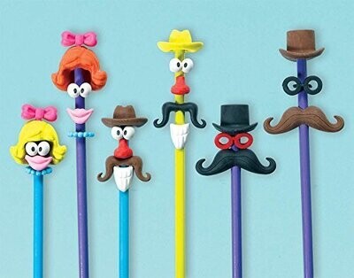 Party Favors-Stacking Character Erasers-6pk