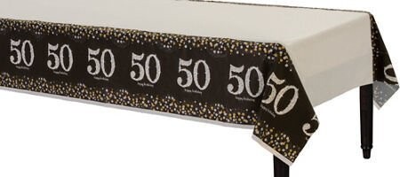 Table cover - Sparkling Celebration 50-Plastic-54&#39;&#39; x102&#39;&#39;