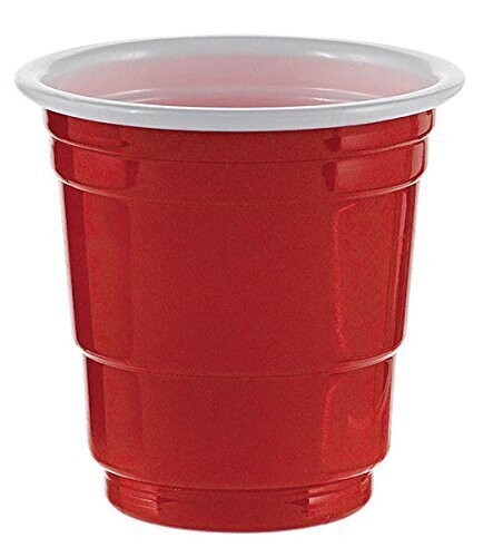 Shot Glasses-Apple Red-Plastic-2oz-20Pk