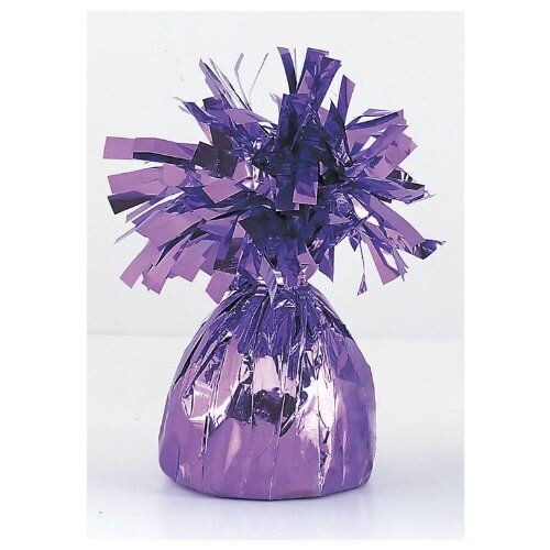 Balloon Weight-Foil-Lavender-1pkg-4.5&quot;x2.25&quot;