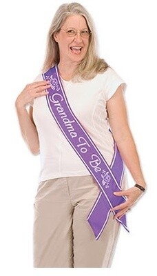 Sash-Satin-Grandma to Be-1pkg