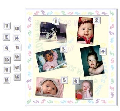 Baby Shower Game-Guess Who?-1pkg-18.5"