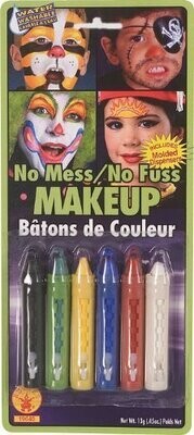 Costume Accessory-Assorted Crayon Makeup-6pkg-13g