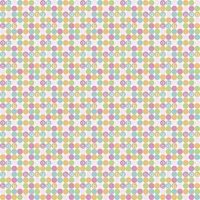 Gift Wrap-Pastel Baby Shower-30&#39;&#39; x 5&#39;