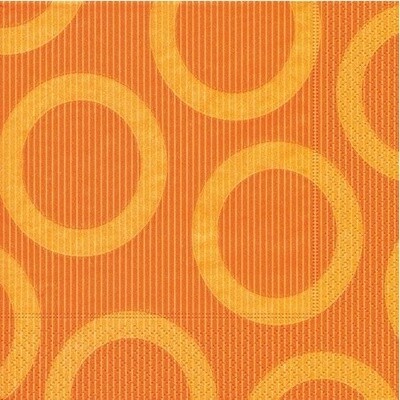 Napkins-LN-Orange Circles-20pkg-3ply (Discontinued)