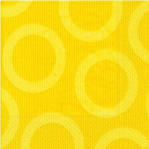 Napkins-BEV-Yellow Circles-20pkg-3ply