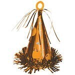 Balloon Weight-Party Hat-Orange-6oz
