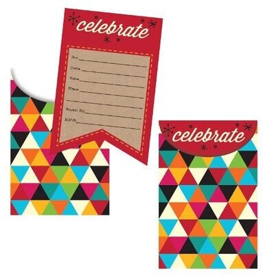 Invitations-Birthday Kraft-8pkg