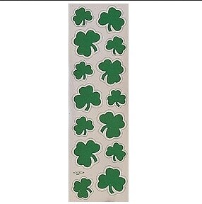 Stickers-St. Patrick&#39;s Day Shamrocks-2 Sheets