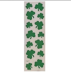 Stickers-St. Patrick&#39;s Day Shamrocks-2 Sheets