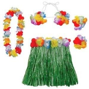 Hula Skirt Kit-Child-5pk